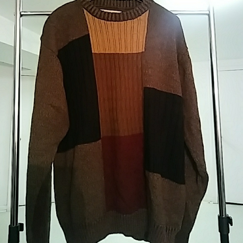Men's Textured Sweater XL
